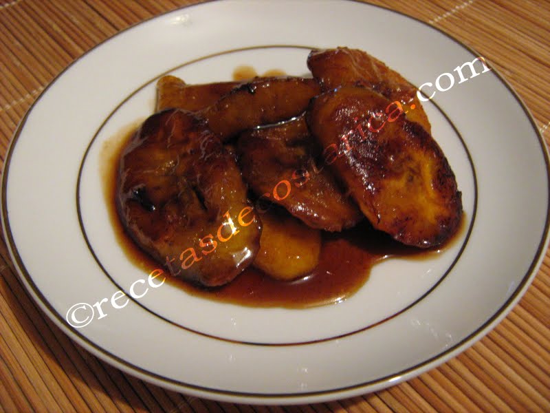 platanos en gloria horneados